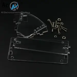 Прозрачный Акриловый Корпус для ЖК-дисплея 1602, ЖК-экран с винтомгайкой, ЖК-дисплей 1602, чехол-держатель (без ЖК-дисплея 1602)