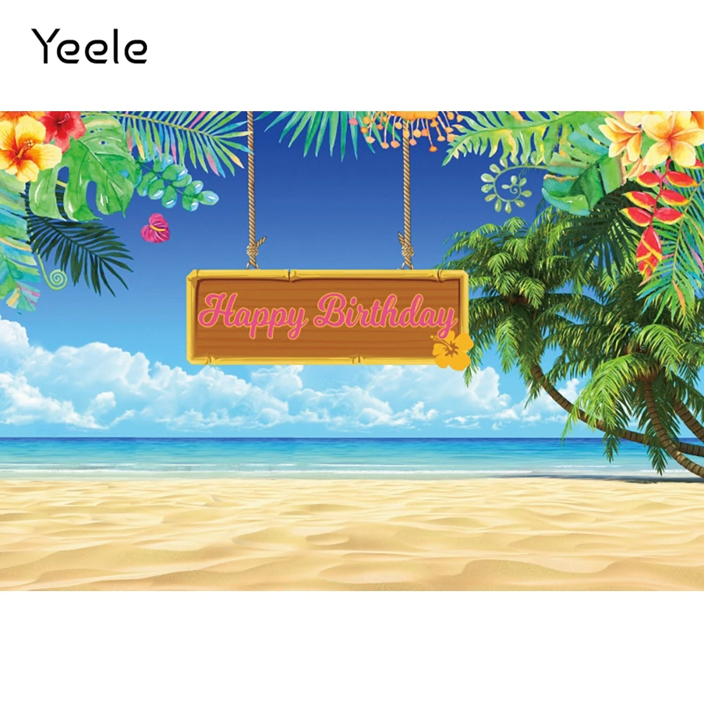 

Yeele Summer Backdrops Photocall Customized Seabed Flower Birthday Photo Background Photographic Photography Studio Shoots Props