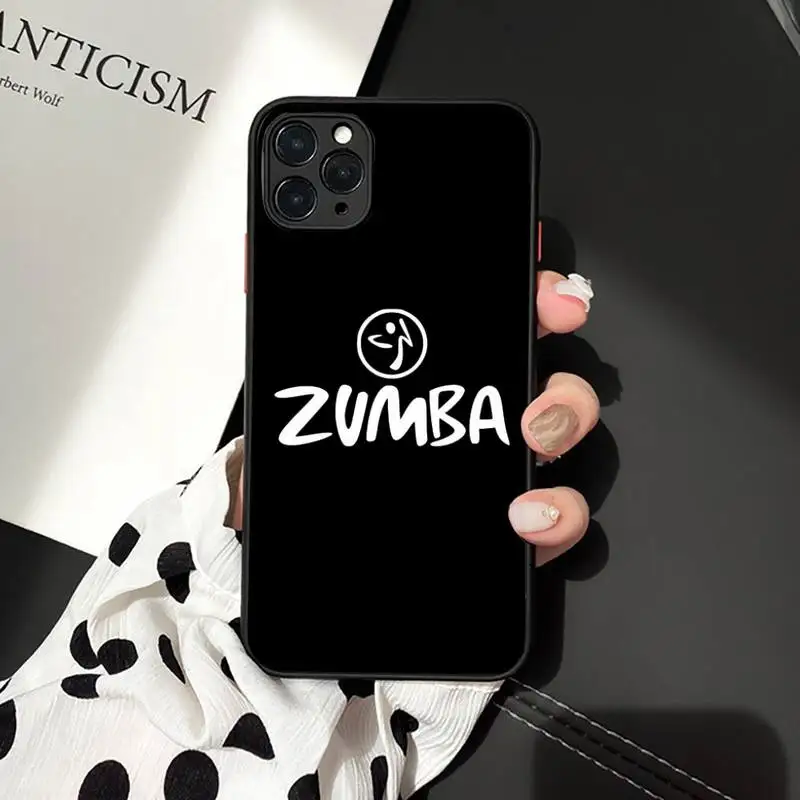 

Zumba Dance logo text pattern Phone Case matte transparent For iphone 7 8 11 12 plus mini x xs xr pro max cover
