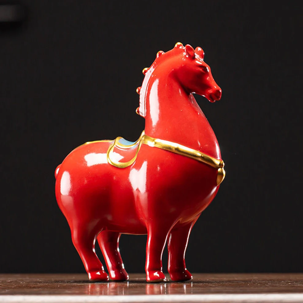 Керамические украшения Лошадь настольное украшение для дома и офиса мебель