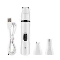three in one pet nail trimmer pet hair trimmer cordless trimmer usb rechargeable electric pet nail grinder for dog claws cat