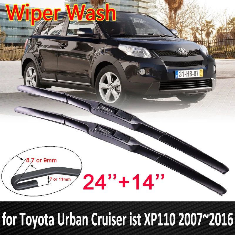 

for Toyota Urban Cruiser ist XP110 2007~2016 Windscreen Wipers Car Wiper Blades Car Accessories 2008 2009 2010 2011 2012 2013