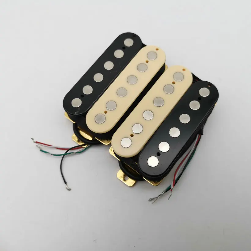 zebra Guitar Pickups Humbucker Ceramics 4c Large magnetic column Electric | Спорт и развлечения