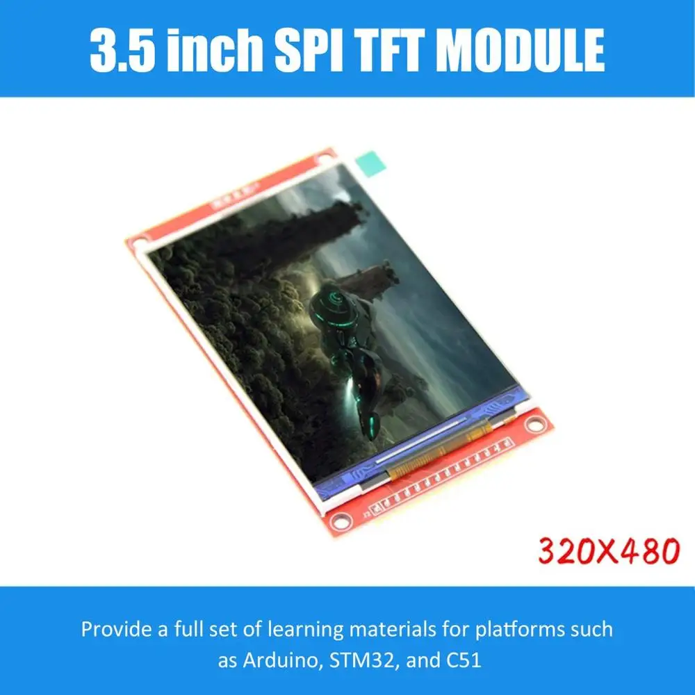 Перезаряжаемый последовательный ЖК модуль TFT 320*240 3 5 дюйма SPI экран дисплея