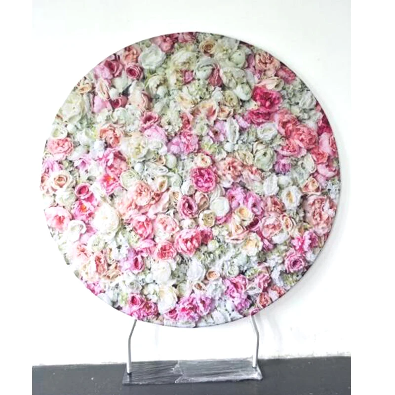 2 м круглый свадебный реквизит декор для дня рождения чехол подушки фон с рамкой