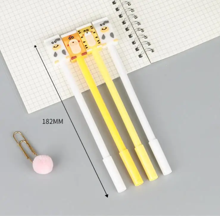 

36 pcs/lot Creative Tiger Gel Pen Cute 0.5 mm black Ink Signature Pens Promotional Gift Stationery Office School Supplies