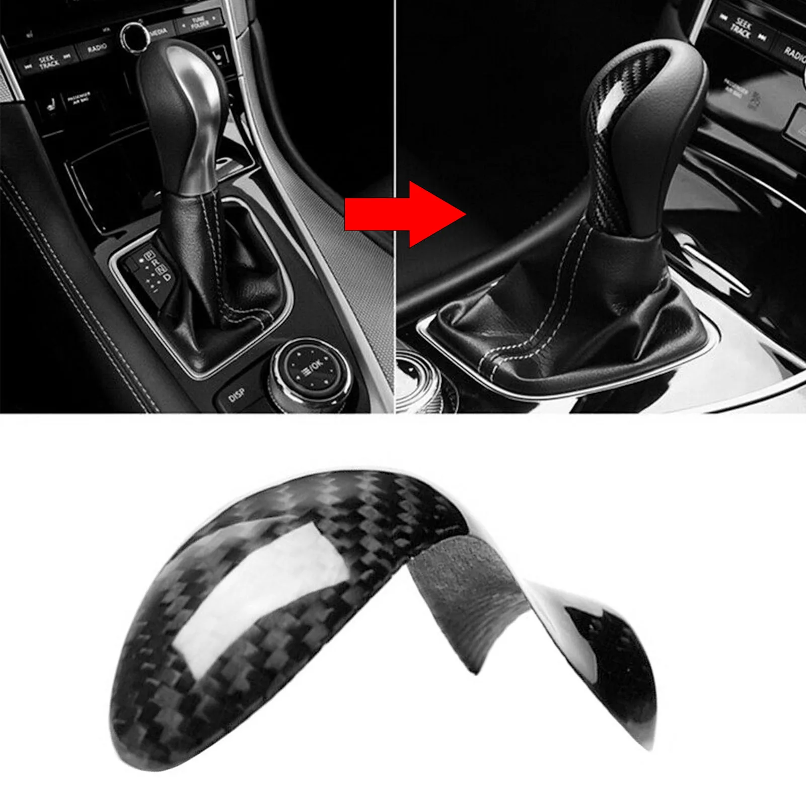 

Для Infiniti Q50 Q60 2014-2020 настоящая отделка из углеродного волокна