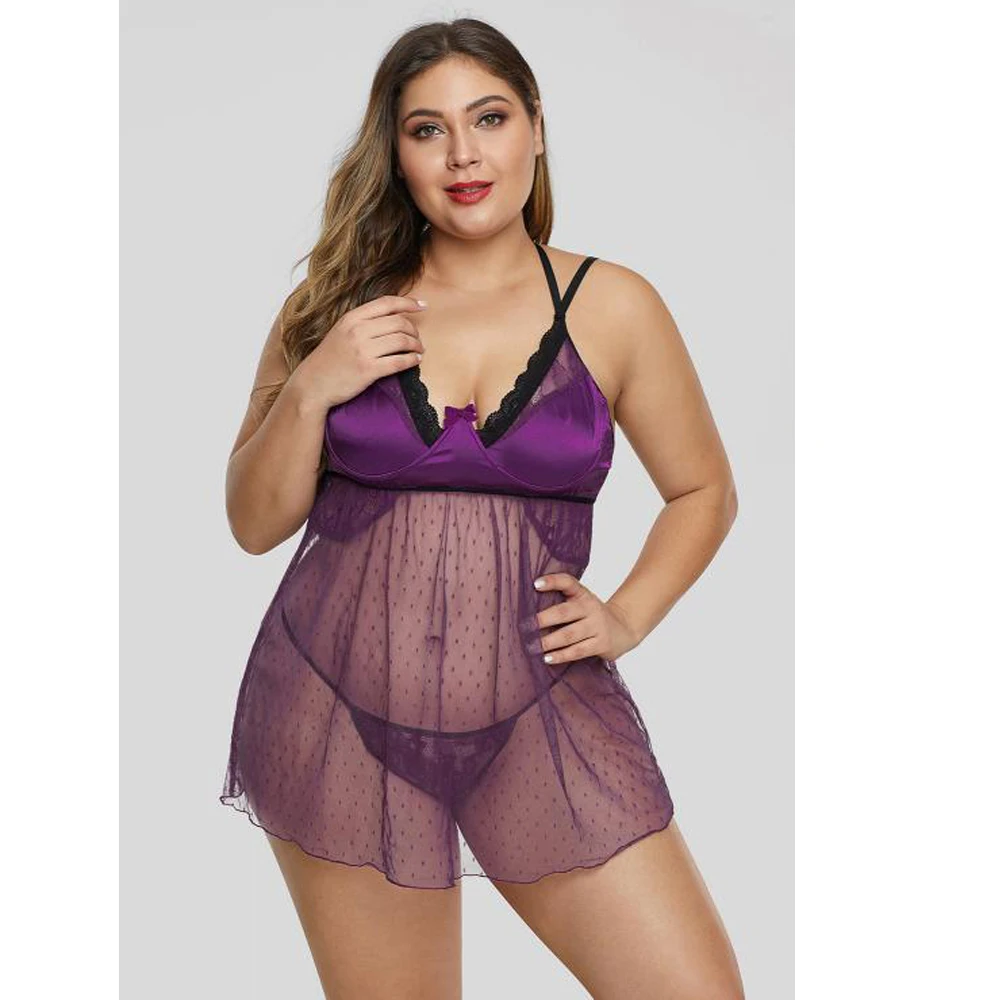 XL-5XL размера плюс Сексуальное Женское Белье Порно Babydoll эротическая одежда для сна