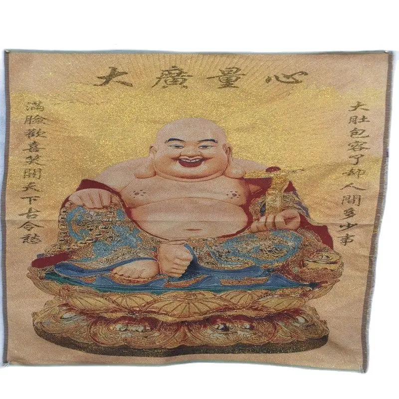 Китайская тибетская уникальная шелковая вышивка карточка Тан старая парчовая