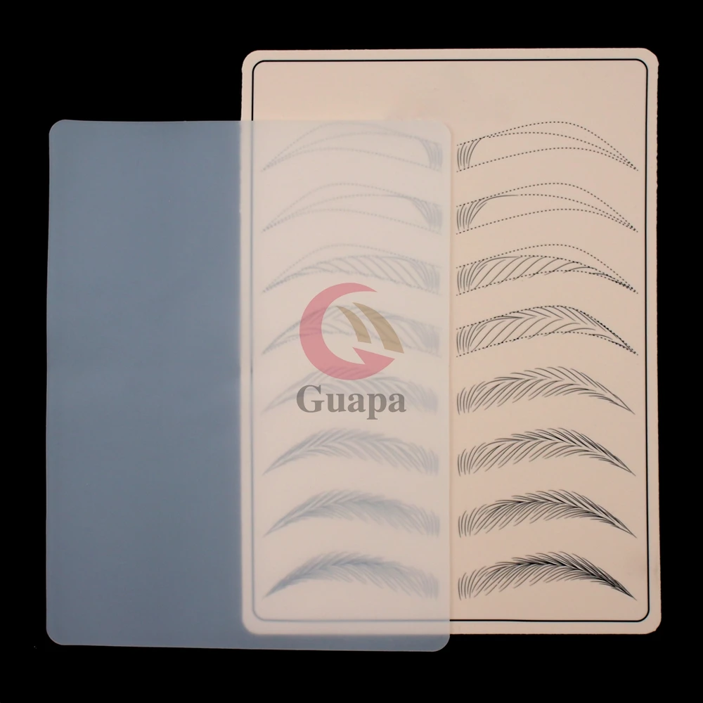 5PCS Half Transparent Silicone Practice Latex Tattoo Synthetic Skin Microblading Tools for Training Beginners | Красота и здоровье