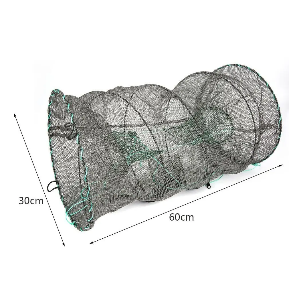 

Folded Portable Fishing Net Network Casting Crayfish Lobster Catcher Shrimp Minnows Fishing Net Bait Crawfish Fish Nets Tool