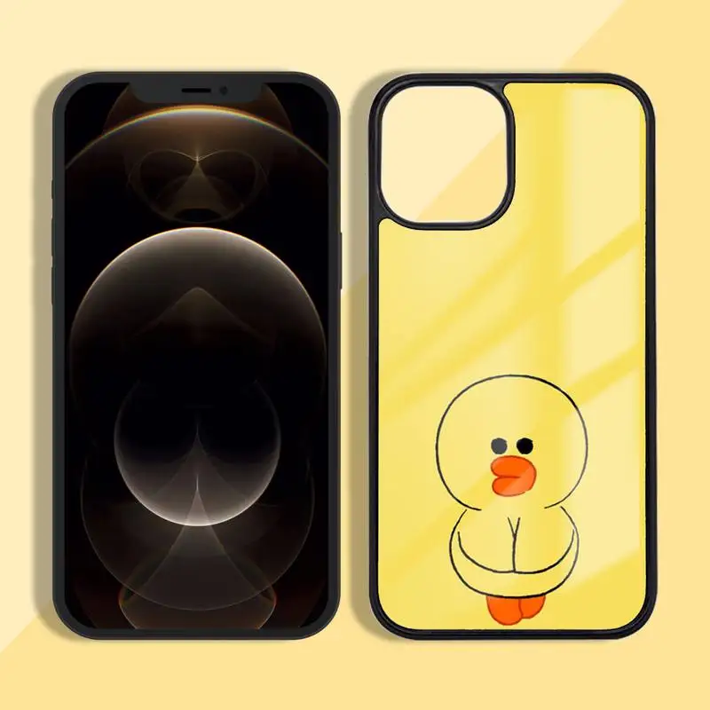 

Cool Yellow Duck Phone Case Silicone TPU+PC For iPhone 11 12 mini Pro MAX 5 6 7 8 Plus Samsung Note20 10 Plus S7 8