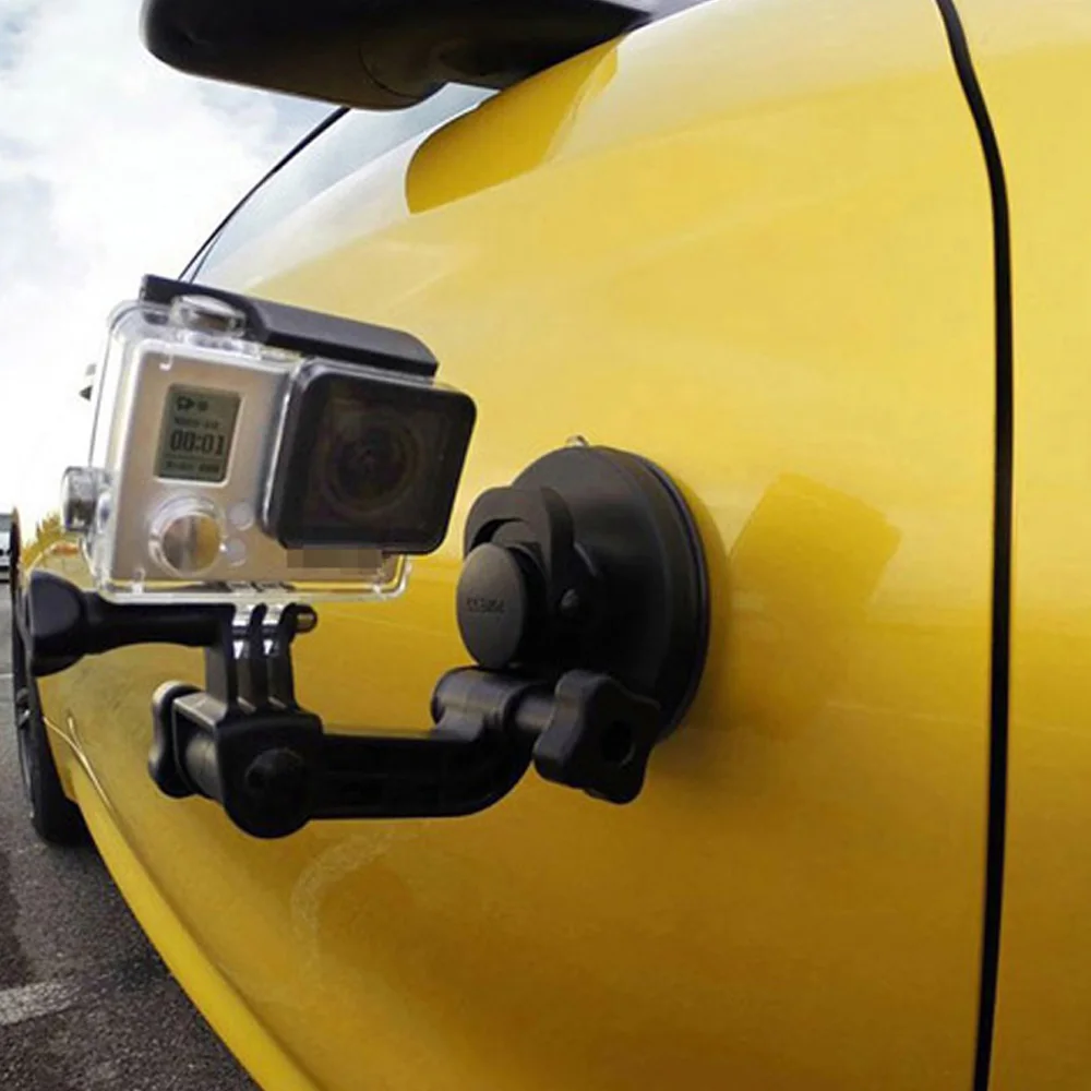 TELESIN 8 см Автомобильная присоска крепление Штатив Держатель Адаптер для GoPro Hero 9 7 6