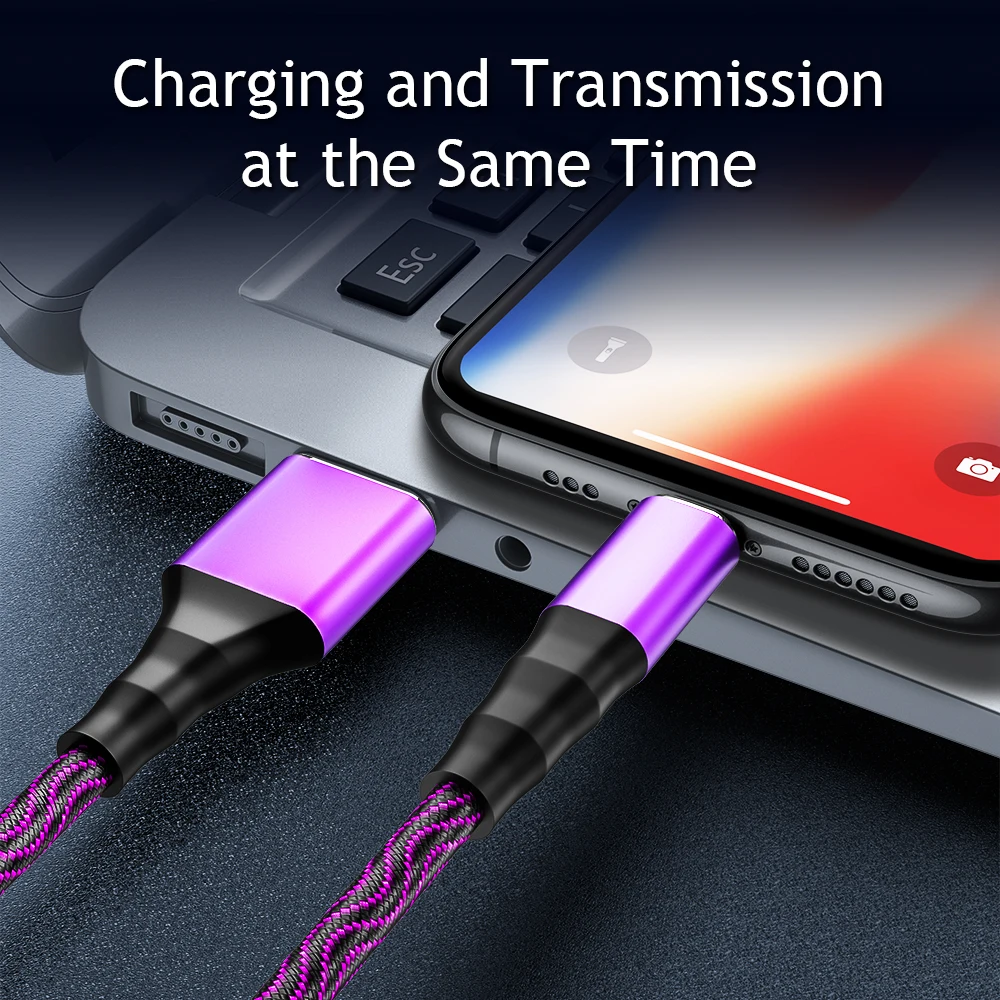 Кабель USB Type C Micro для Samsung Huawei Xiaomi LG Oppo Honor 1 2 м 8 м|Кабели мобильных телефонов| |