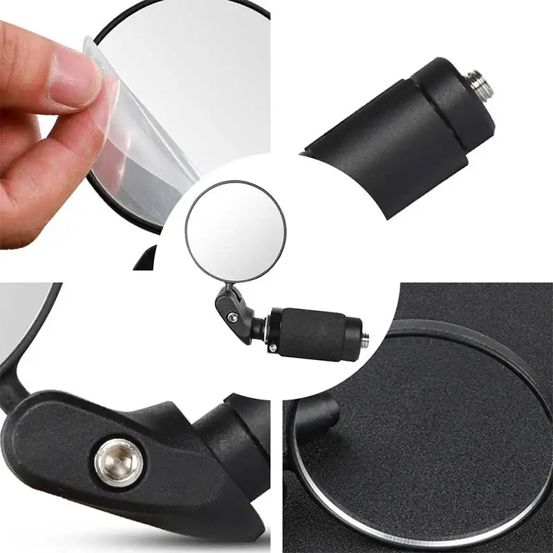 

Bicycle Handlebar Convex Rearview Road Bike Rearview Adjustable Mountain Road Bike Foldable Convex Rearview Mirror