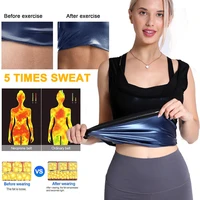 womens sauna vest sweat tank top shapewear weight loss workout shirt