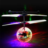 colorful mini drone shinning led rc drone flying ball helicopter light crystal ball induction dron quadcopter aircraft kids toys