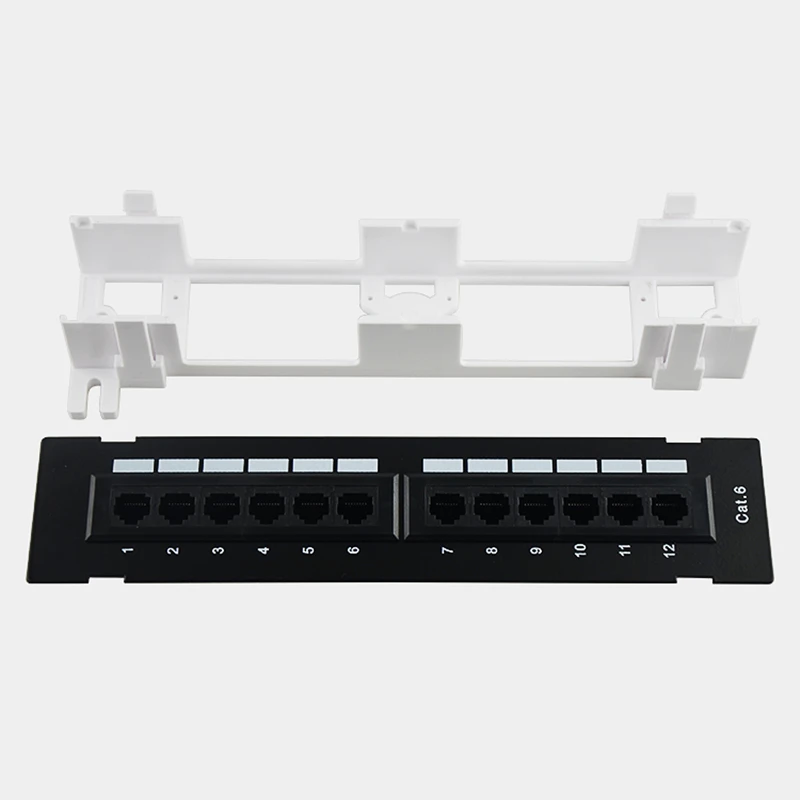 Сетевая коммутационная панель CAT6 на 12 портов сетевое настенное крепление RJ45