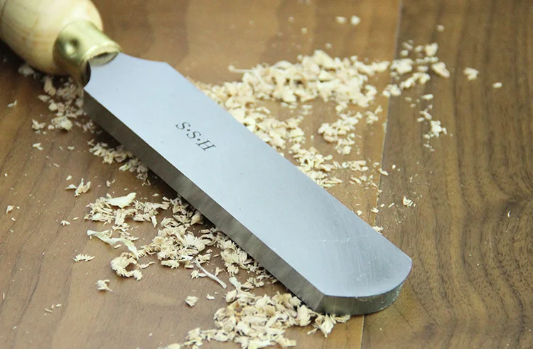 Large Round Scraper Bowl Knife Handheld Inner Arc Knife High Speed Steel Woodworking Turning Tool