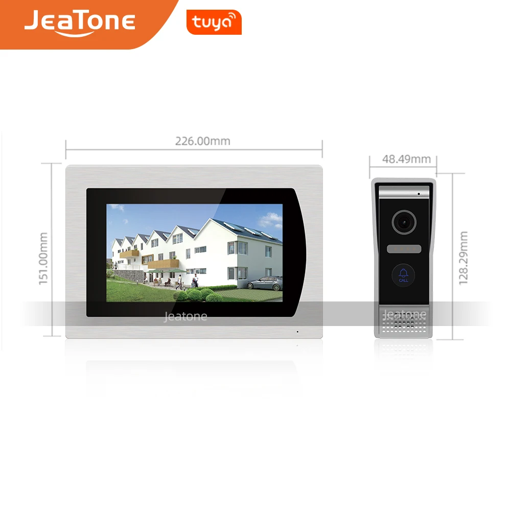 Видеодомофон с 7 дюймовым сенсорным экраном Wi Fi IP домофон для виллы система