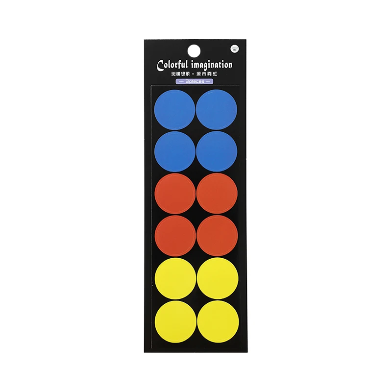 

3 pcs/lot Color gradient Dots Stickers Decorative Stick Labels post it Scrapbooking Stationery