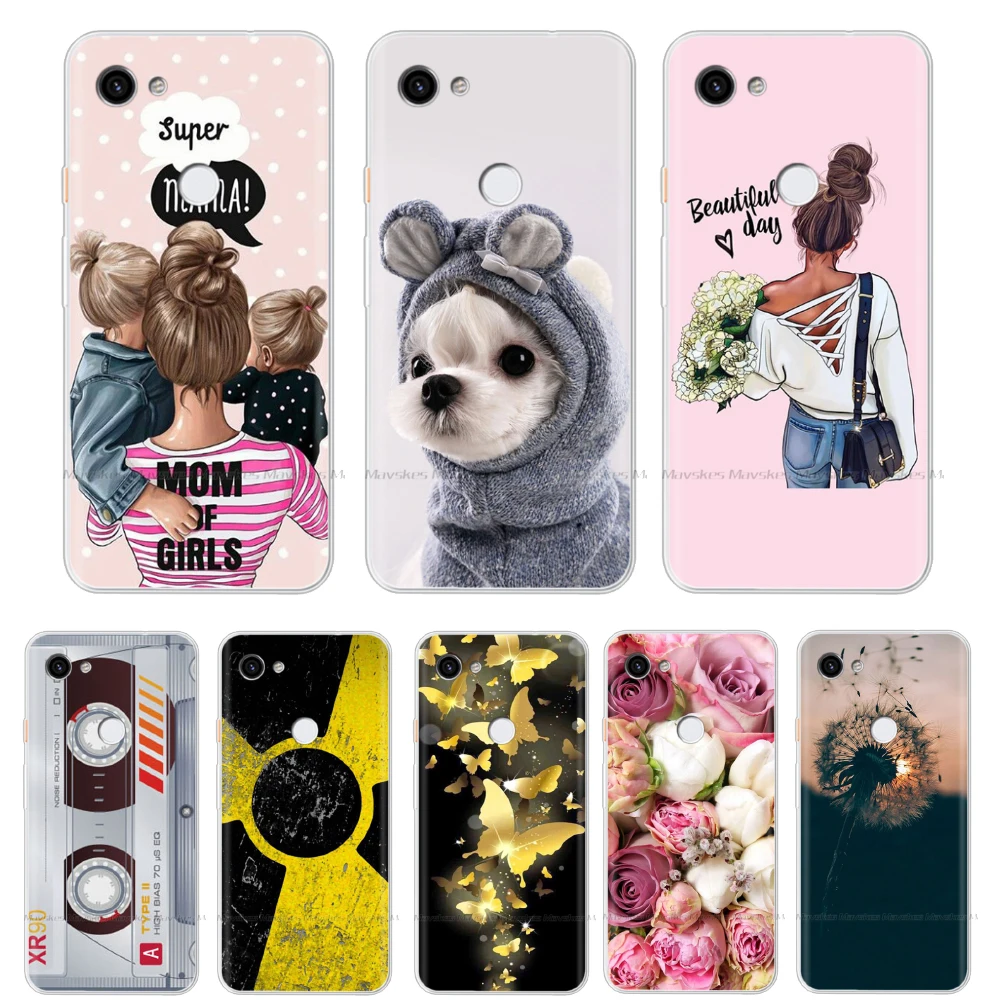 Мягкий чехол для телефона Google Pixel 3A / XL мягкий накладка с рисунком s силиконовый