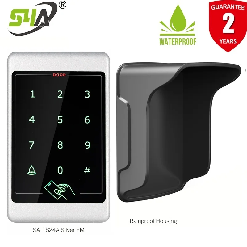 Металлическая сенсорная панель управления доступом RFID для внутренней