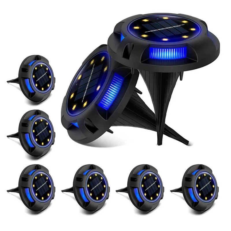 

New 12 LED Solar Garden Lights IP65 Waterproof Solar Ground Lights Outdoor Landscape Christmas Lighting for Lawn Patio Pathway