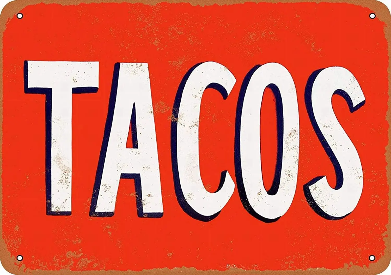 

HAIMAX Personalized Metal Signs 8 x 12 Sign - Tacos - Vintage Wall Art for Man Cave Wine Cellar Outdoor Cafe Bar Decor