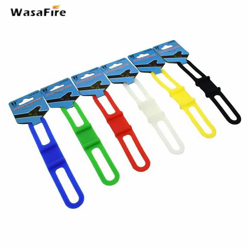 Руль силиконовый ремешок велосипедный передний светильник держатель крепление