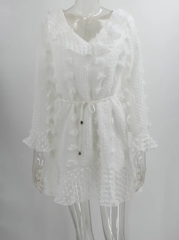 Cарафан женский летний Сексуальное ажурное Кружевное белое платье элегантное