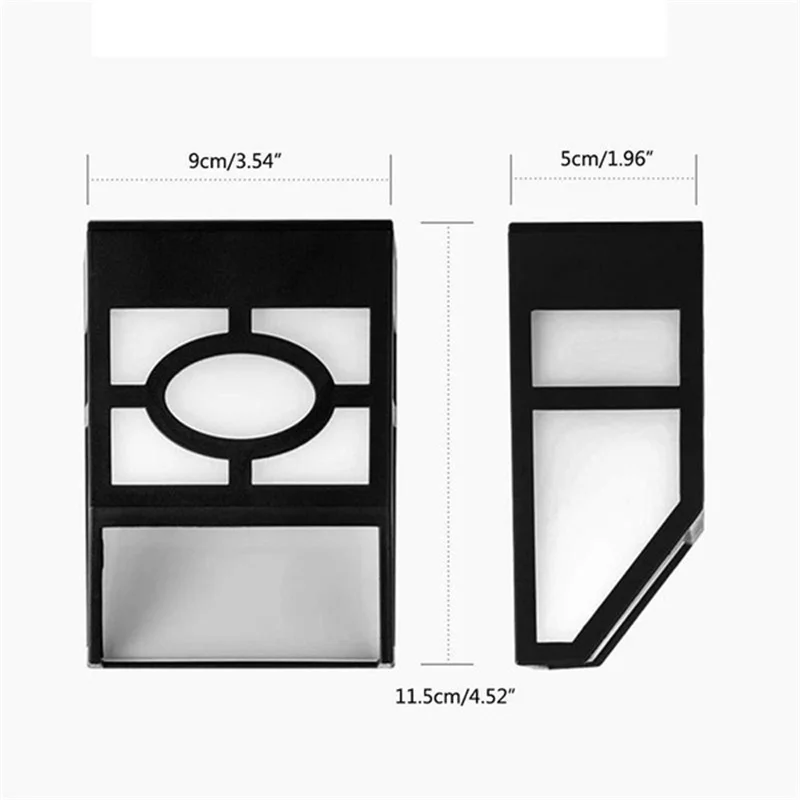 

3 Lighting Colors Outdoor Wall Lamp Solar Corridor Staircase Light Waterproof Garden Yard Deck Lights up automatically at night