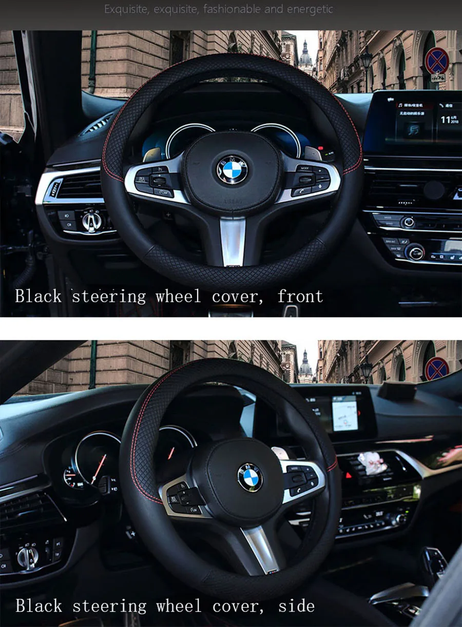 WLMWL кожаный чехол на рулевое колесо для Geely все модели Emgrand EC7 X7 FE1 автомобильный аксессуар автостайлинг