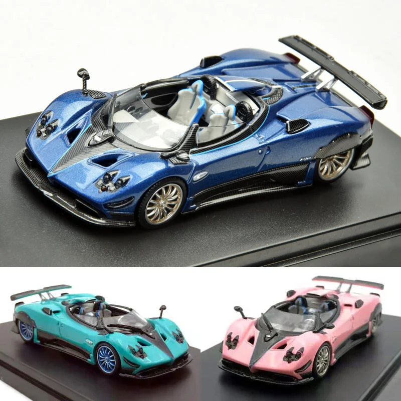 LCD 1:64 Pagani Zonda HP Barchetta синяя/мятно-зеленая/Розовая литая модель автомобиля | Игрушки