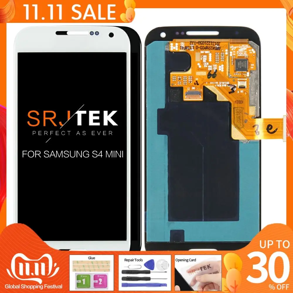 Высококачественный ЖК-дисплей 4 3 дюйма для Samsung Galaxy S4 Mini i9195 i9190 i9192 сенсорный экран