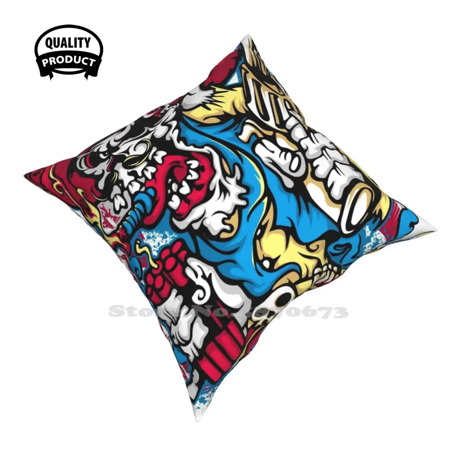 Крутой чехол со скелетом для спальни украшение дома Череп скелет череп рисунок