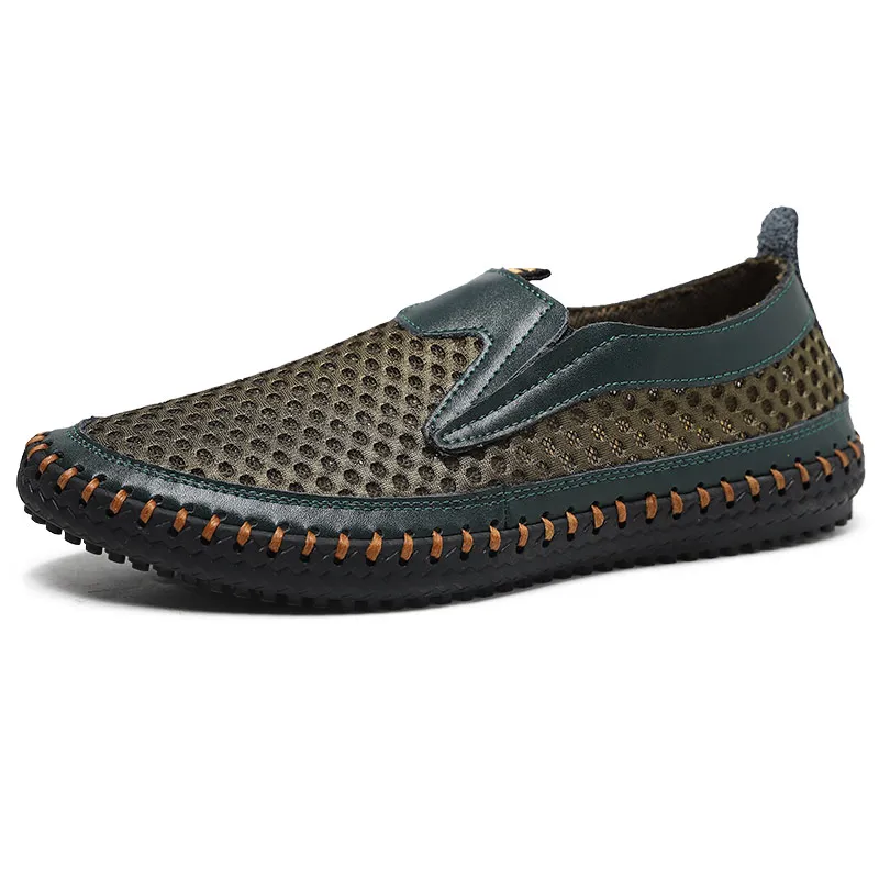 

2021 Spring High Quality Handmade Breathable mesh men's casual outdoor sports shoes non-slip rock climbing hiking shoes