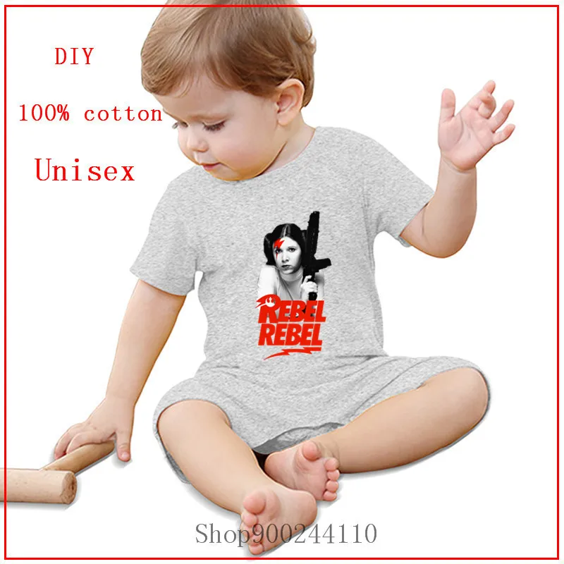 Дизайн Новорожденный принцесса Лея Rebel летний детский комбинезон для мальчиков и