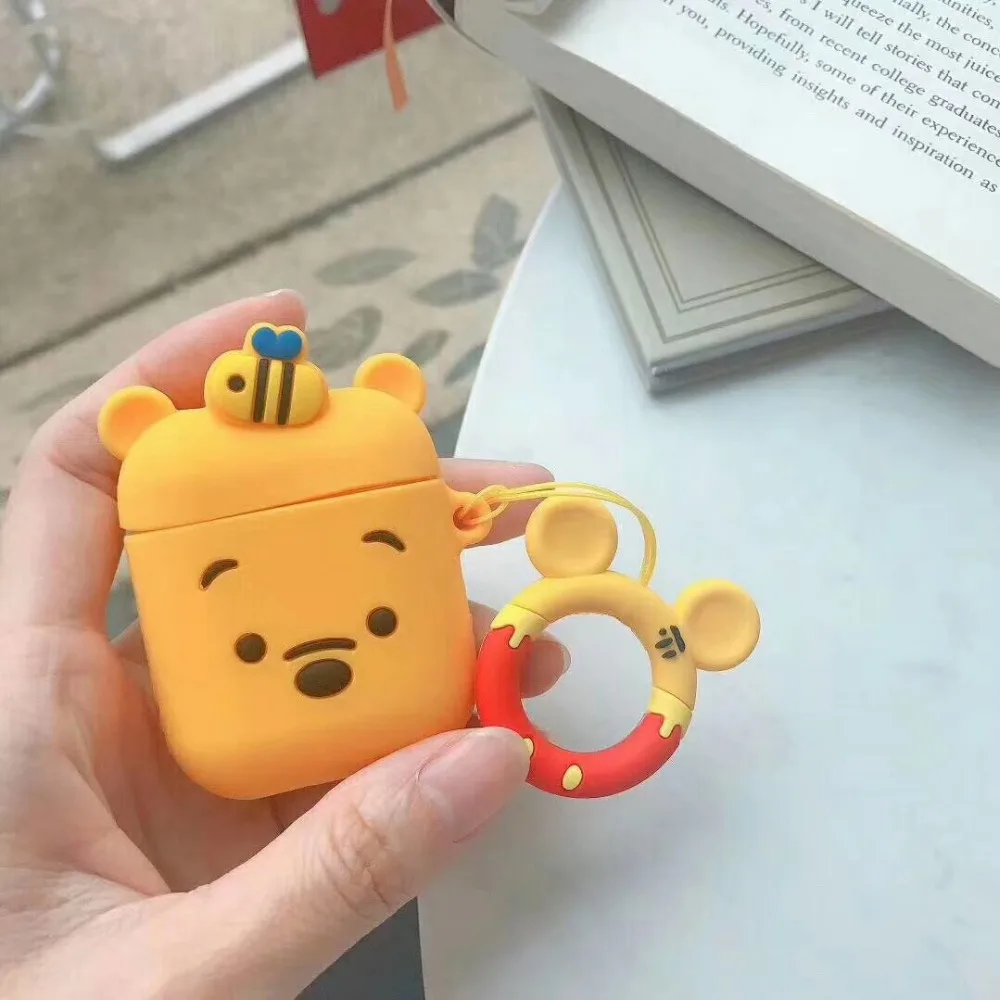 Для AirPods чехол милый мультфильм защитный чехол прекрасный для Airpods беспроводные наушники чехол для Air pods аксессуары чехол для наушников - Цвет: D1