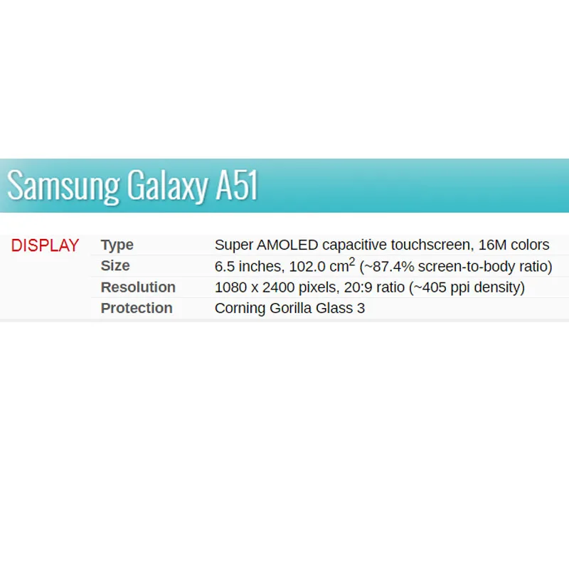 Дисплей AMOLED для Samsung Galaxy A51 с рамкой/без рамки | Мобильные телефоны и аксессуары