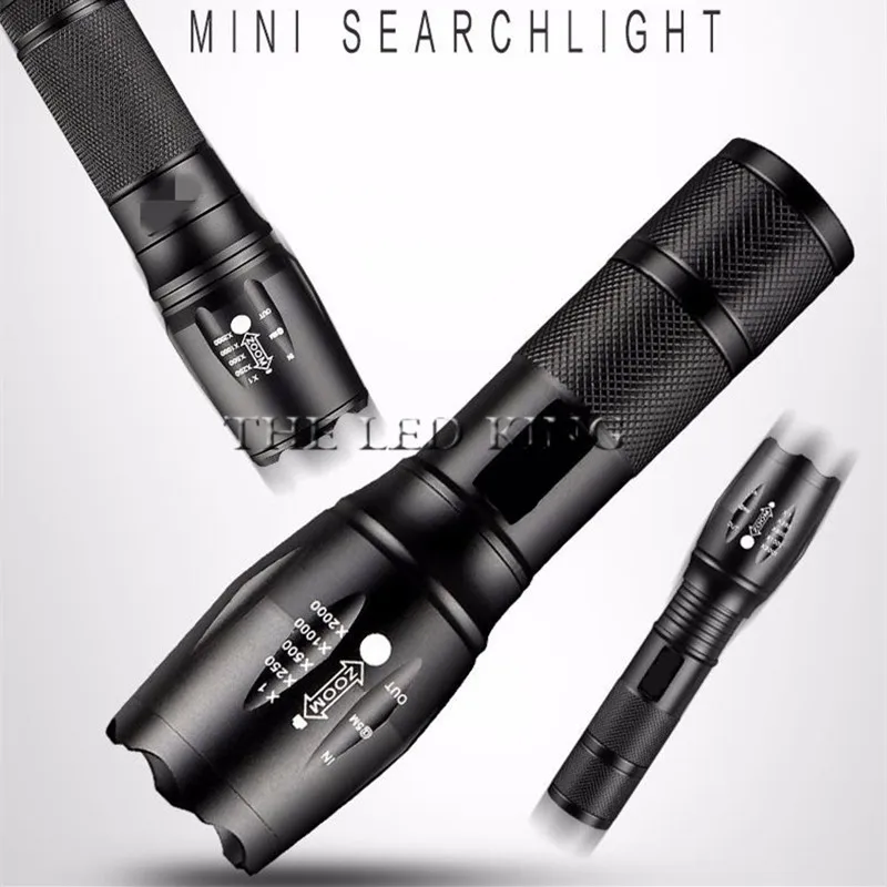 Led Flashlight XML T6 Linterna Torch Outdoor Camping Powerful Mini Rechargeable Zoom 18650 AAA Battery | Лампы и освещение