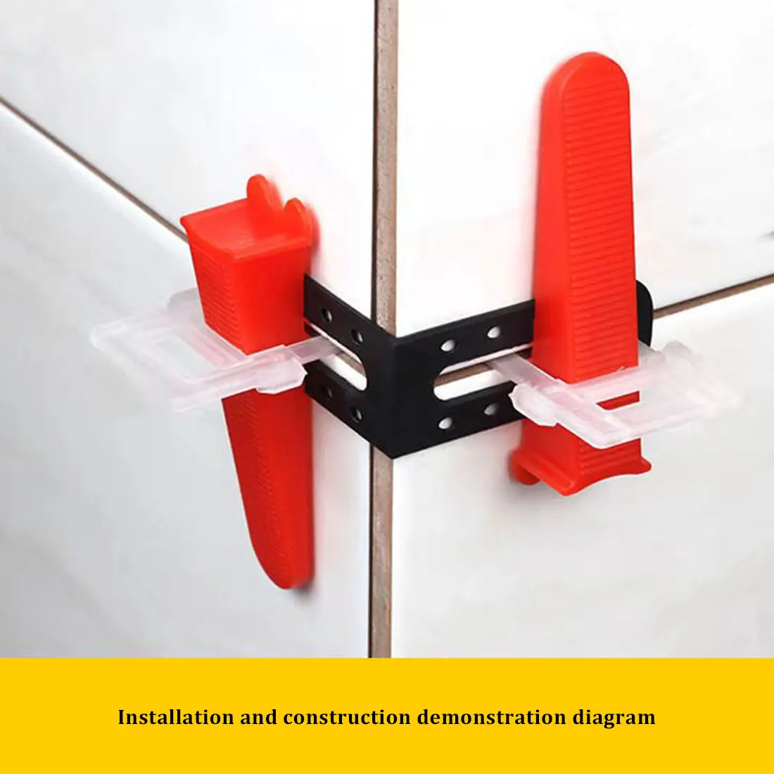 Male Angle Leveling Tool 90 degree Can Be Used with Tile Leveler Spacers to Locate Construction Decoration Seams 25pcs / set