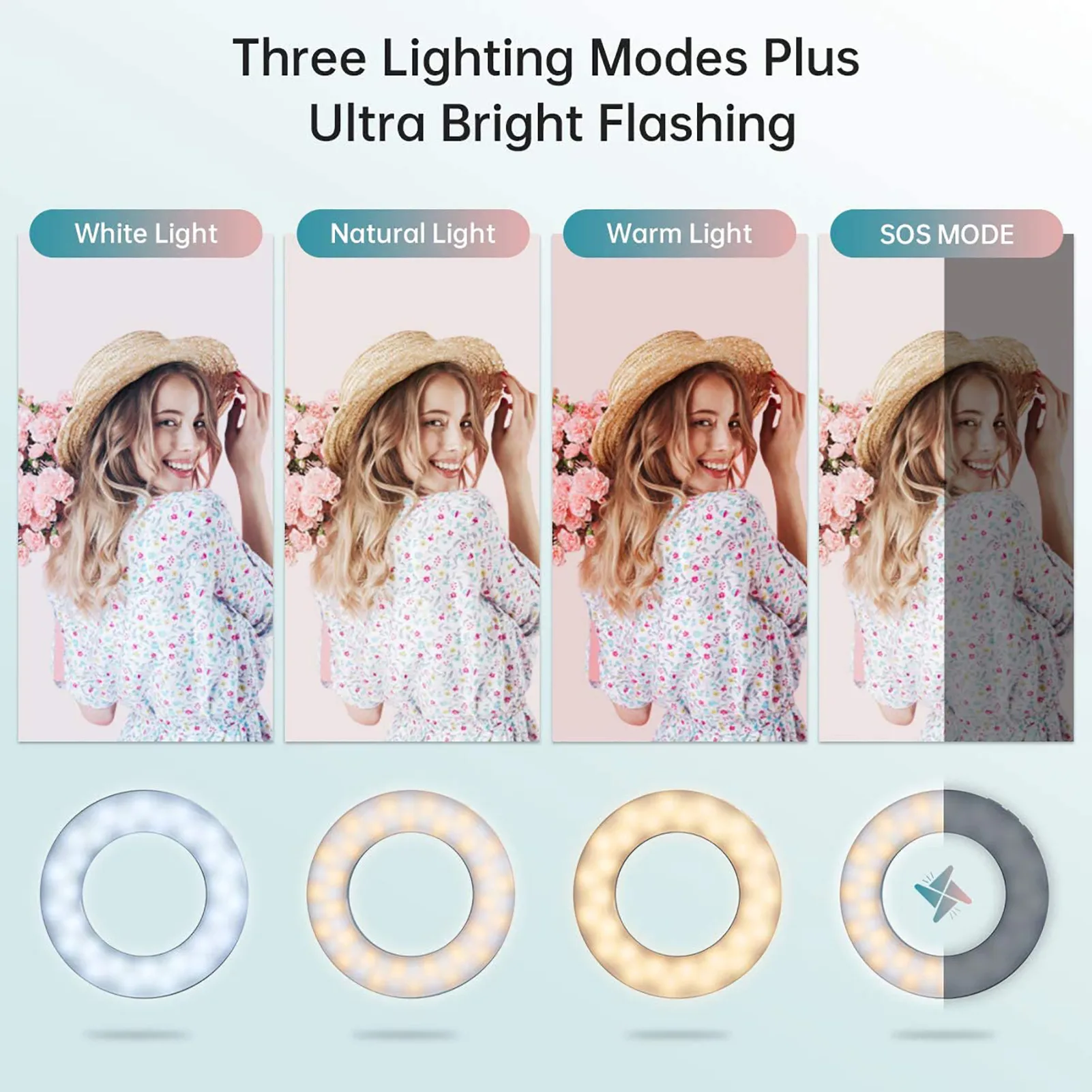 selfie ring mobile phone clip lens light lamp litwod led bulbs emergency dry battery for photo camera well smartphone beauty free global shipping