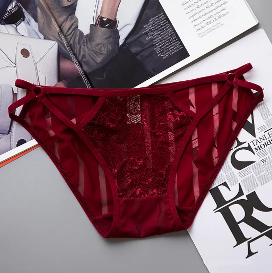 Новые Бесшовные женские трусики прозрачные кружевные сексуальное женское