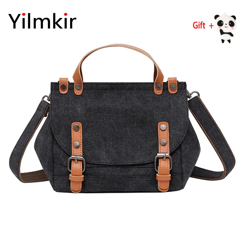 

Women Messenger Canvas Shoulder Bag Large Capacity Fashion Popular Handbag Multifunctional Leisure Simple Ladies Vintage Package