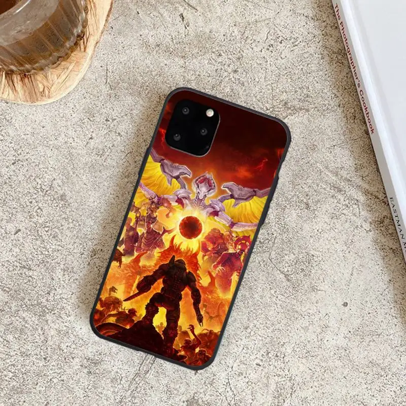 

skull game Doom Painted Phone Case for iPhone 8 7 6 6S Plus X 5S SE 2020 XR 11 12 Pro mini pro XS MAX