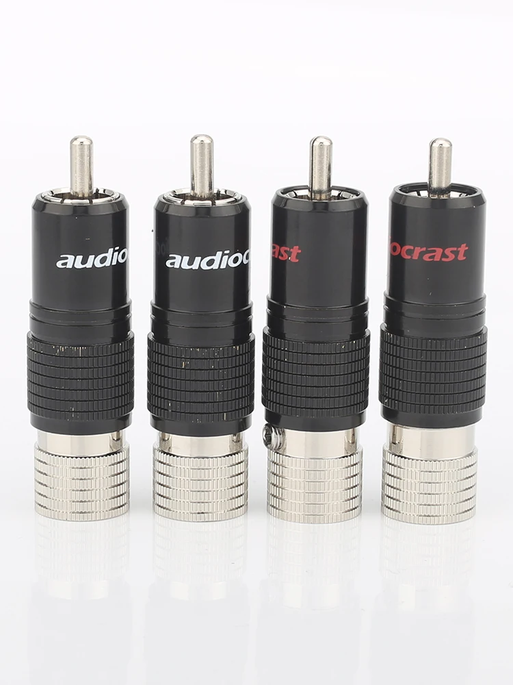 Hi Fi аудиоразъем RCA с родиевым покрытием аудиофил разъем Без припоя|Коннекторы и