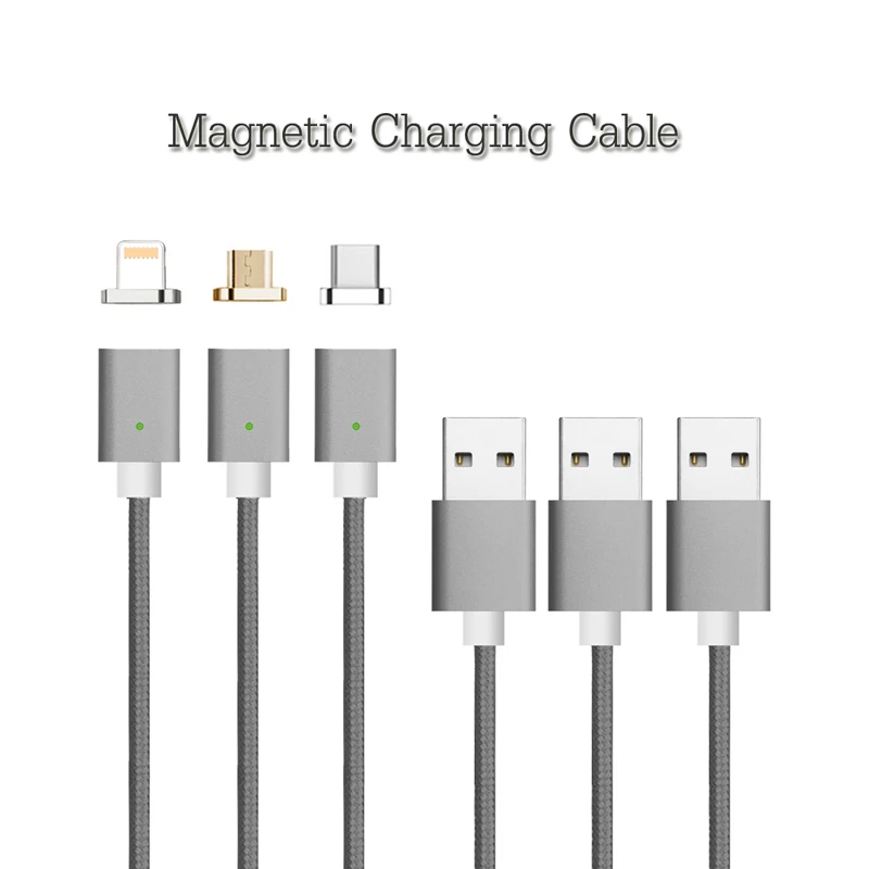 CANDYEIC Magnetic Adapter For IPhone 14 13 12 MINI X XR XS MAS 7 8 6s Plus 6 5s SE Cable Charging Charger For Micro Usb Cable