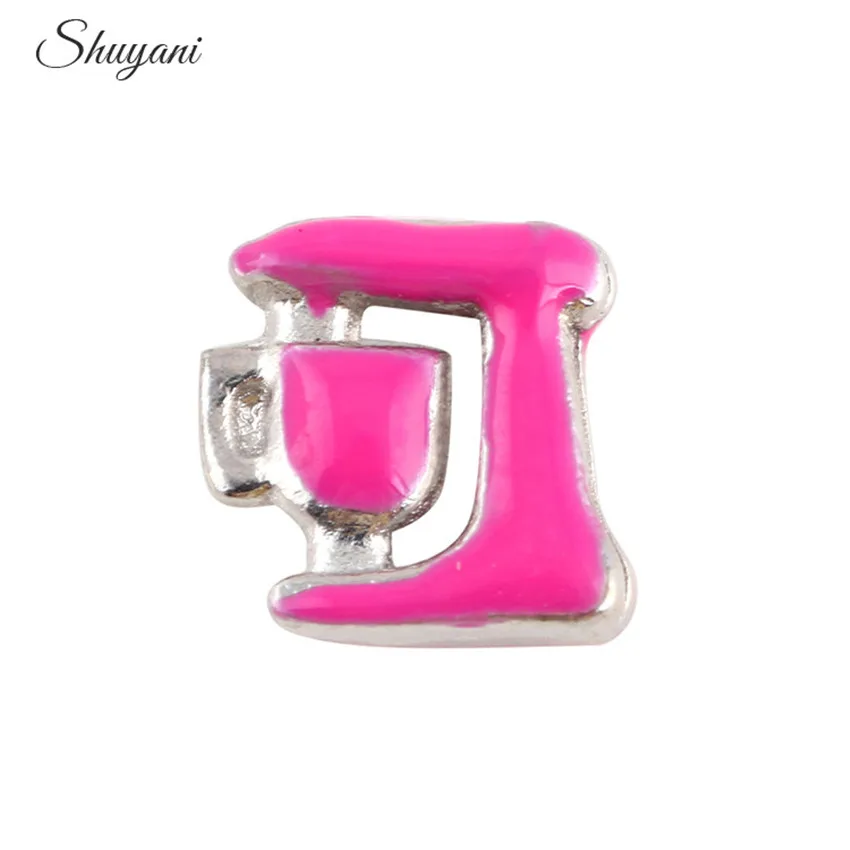 20Pcs/lot Coffee Machine Floating Charms Hand-made DIY for Glass Lockets