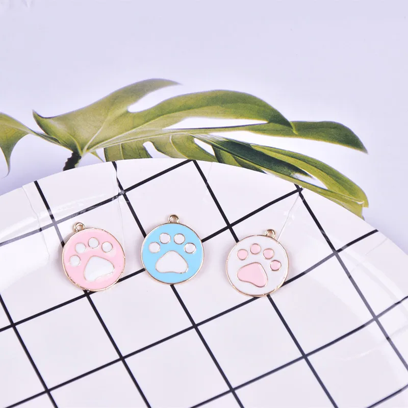 Подвески для браслета сделай сам аксессуары подвесок в виде милых собачьих лап с
